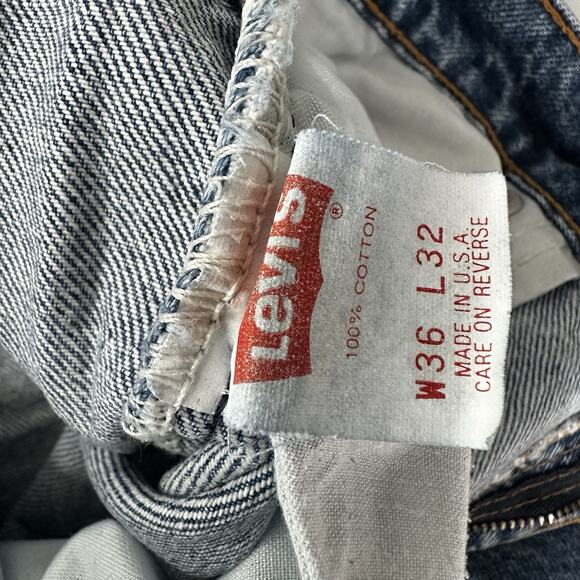 Vintage 70s Levis 517 Denim Jeans 36X30 Orange Tab Boot Cut - Picture 8 of 16